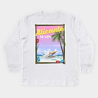 Alicante Spain travel poster Kids Long Sleeve T-Shirt